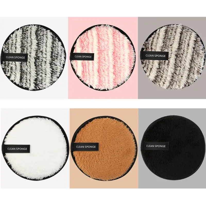3/4 шт Макияж Губка для удаления флаттер мойка Чистка Хлопок хлопать многоразовые мокрое лицо слоеного мягкий натуральный очиститель инструменты