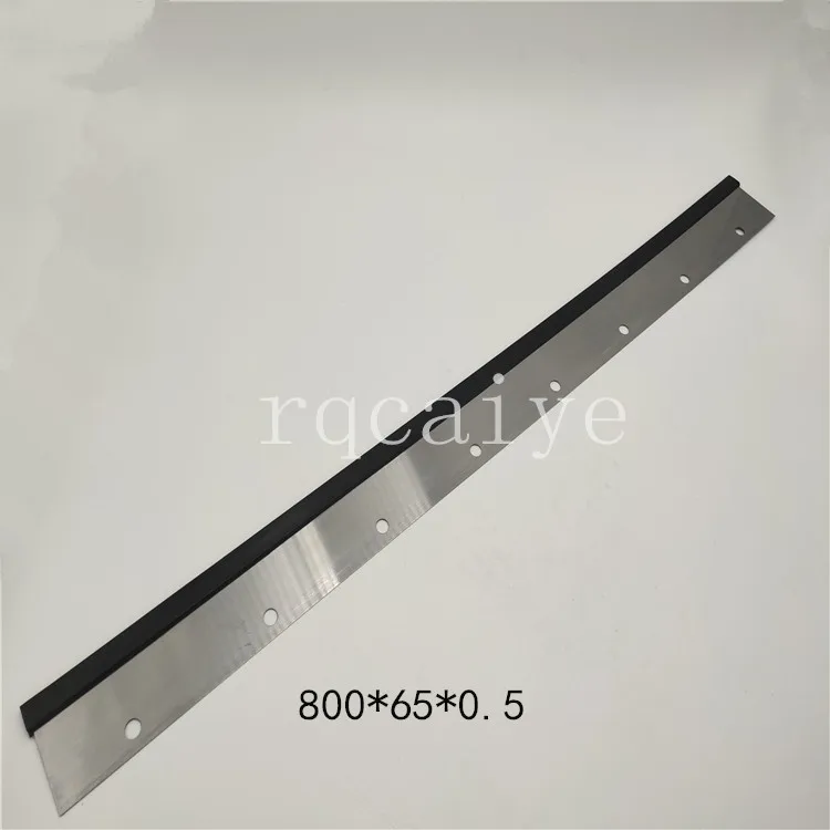 

4 pcs High Quality Wash Up Blade for Roland 200 Offset Printing Machine,800*65*0.5mm 8 holes