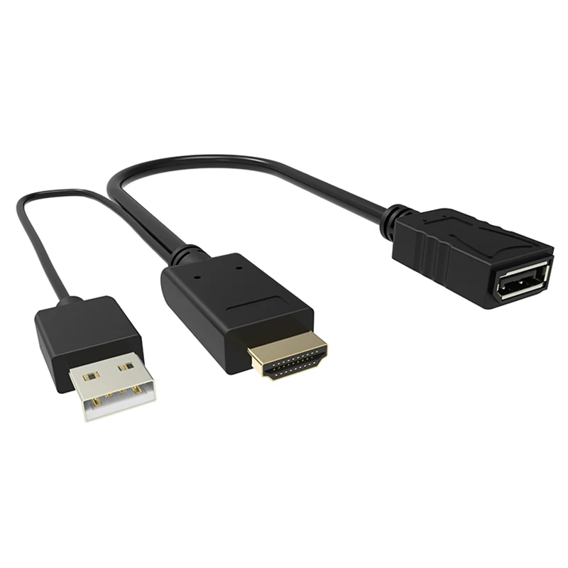 

HDMI Extension Cable Male to Displayport Female Extender HDMI Cable 1080P 3D 1.4V For HDTV LCD Laptop PS3 Projector