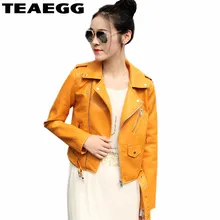 TEAEGG черная кожаная куртка женская одежда Jaqueta De Couro Feminino PU женские кожаные куртки осенние куртки из искусственной кожи AL21