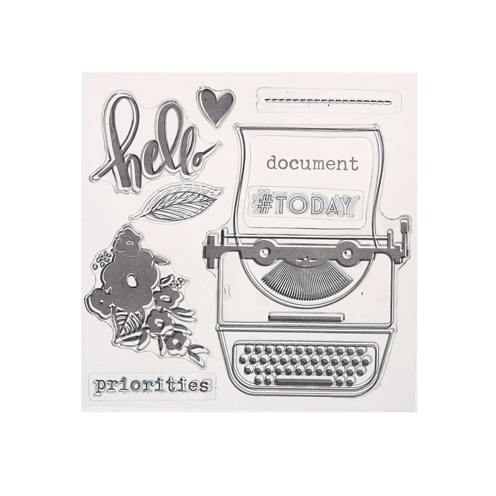 

DIY Silicone Seals Scrapbooking Card Transparent Clear Stamp DIY Silicone Seals Scrapbooking Card Decoration Crafts