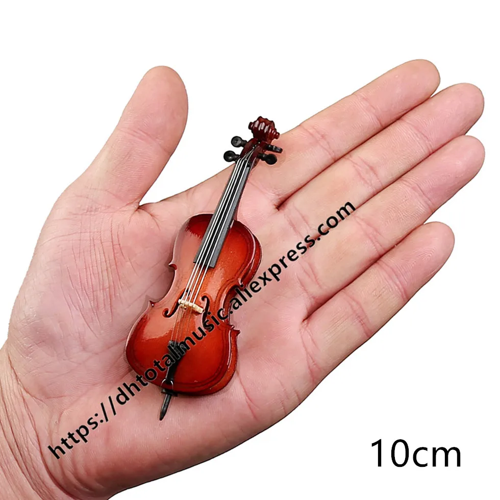 1//6 Action Figure Dolls House Accessorio violino in legno modello con supporto di PU