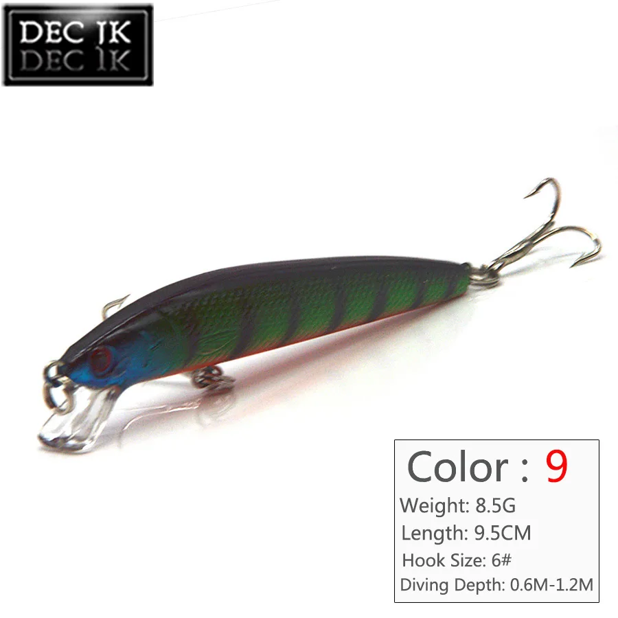 5PCS Crankbaits Minnow Plastic Hard Fishing Lure Fake Bait For Pike Carp Tackle Saltwater Fishing Lures Artificial Laser Baits (6)
