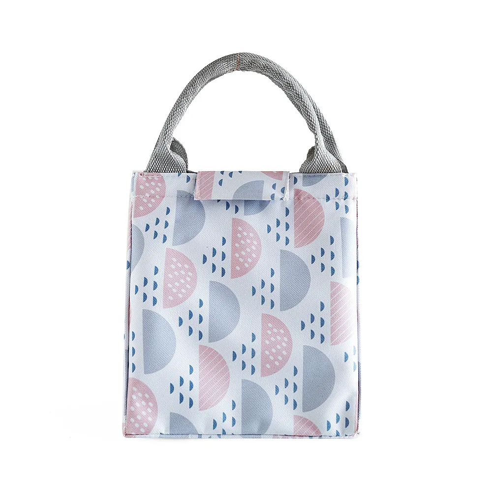 Модная сумка для обедов с принтом сохраняющая тепло для еды на пикник сумки для обедов для мужчин женщин дети семейный кулер ланч бокс сумка большой вместимости - Цвет: style 1
