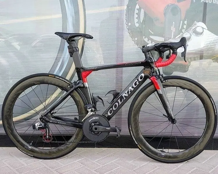 Red Colnago Concept Carbon Полный дорожный велосипед с R7010 R8010 Groupset и 454 диммерами|Велосипед| |