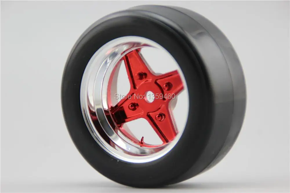 4pcs 1/10 RC Touring Car Tires & Wheels - Soft Rubber With 3/6/9mm Offset Options