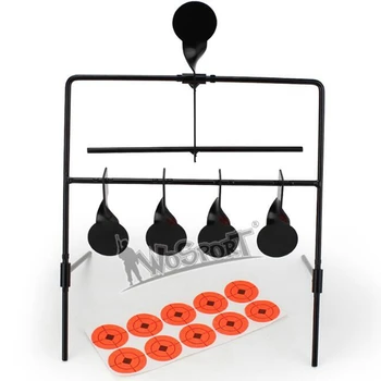 

Outdoor Shooting Hunting Target Set Tactical 4 Targets Automatic Reset Rotating Target