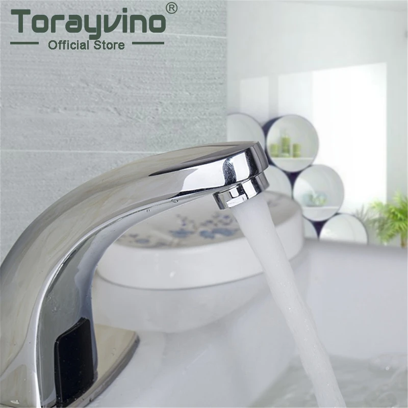 

Bathroom Automatic Sensor Basin Faucet Electronic Hands Single Cold&Hot Water Touchless Sensor Faucets Sensor Faucet Tap