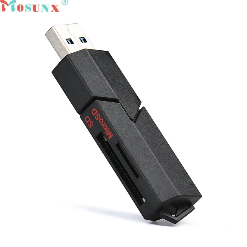 Mosunx Advanced Reader 2в1 USB 3,0 высокоскоростной для Micro SD TF карт памяти адаптер 1 шт