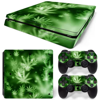 

Free Drop Shipping Cool WEED FOR PS4 Slim Skin Sticker protective Vinyl decals for Console TN-P4Slim-0185
