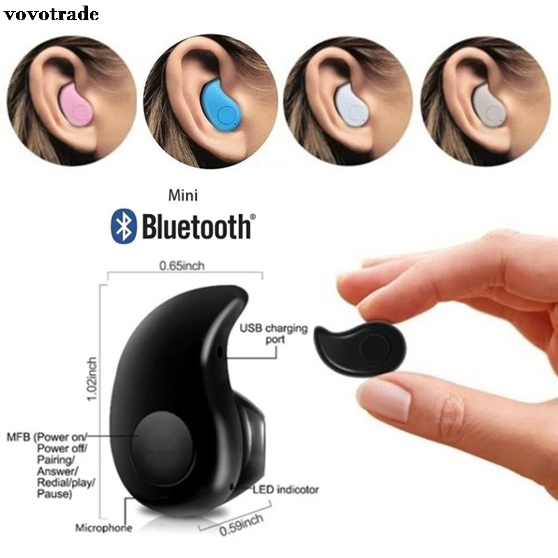 

Wireless Ultra-small S530 4.0 Stereo Bluetooth Headphone Headset Earphone Earbud For Tablet Cellphone Smart Phoes 30