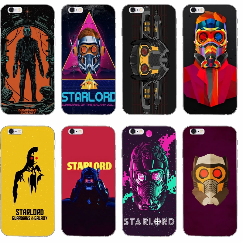 

guardians of the galaxy Star Lord Silicone TPU Soft phone case For Apple iPhone 4 4s 5 5s 5c SE 6 6s plus 7 7plus 8 8plus X
