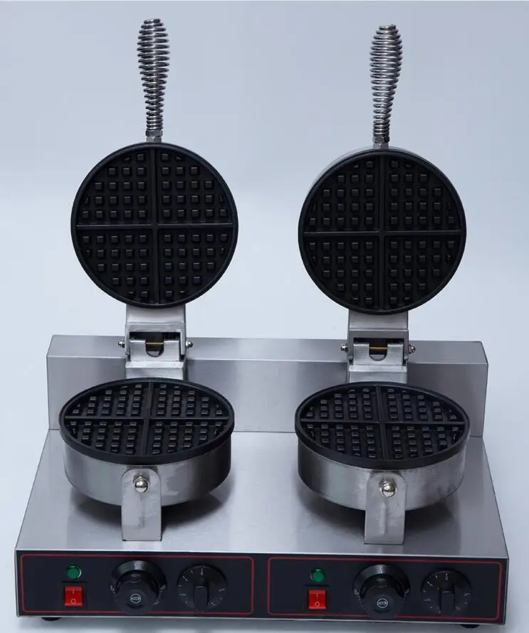 

Double heads Professional commercial waffle maker/ stainless steel waffle baker