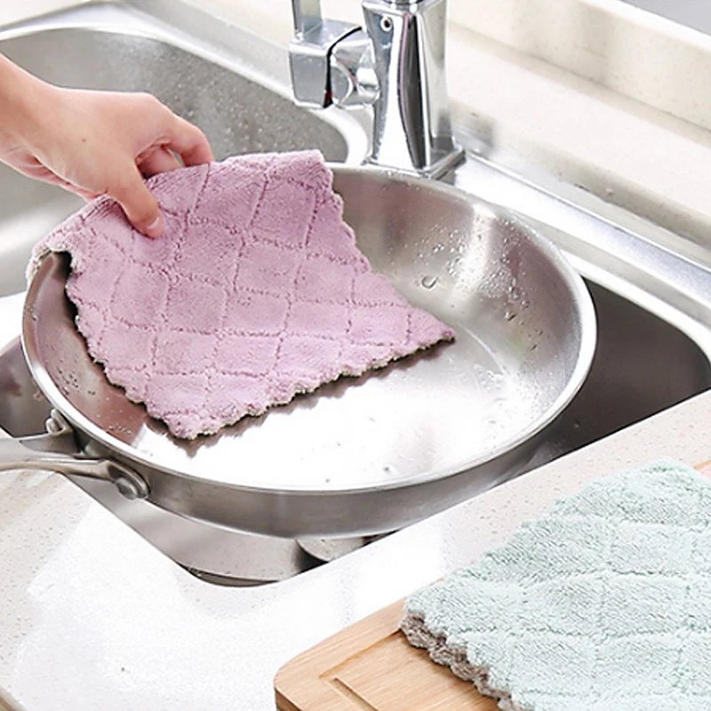 Кухонная посуда ткань для посуды супер абсорбент микрофибра домашнее полотенце для уборки высокоэффективные прочные инструменты Kichen гаджеты