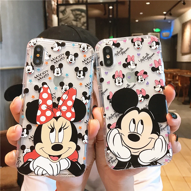 Cute Cartoon Mickey Minnie Mouse Soft Clear Case Cover For iphone XS Max XR X Case For iphone 6 6S 8 7 plus Pooh Silicone Case Cute Cartoon Mickey Minnie Mouse Soft Clear Case Cover For iphone XS Max XR X Case For iphone 6 6S 8 7 plus Pooh Silicone Case