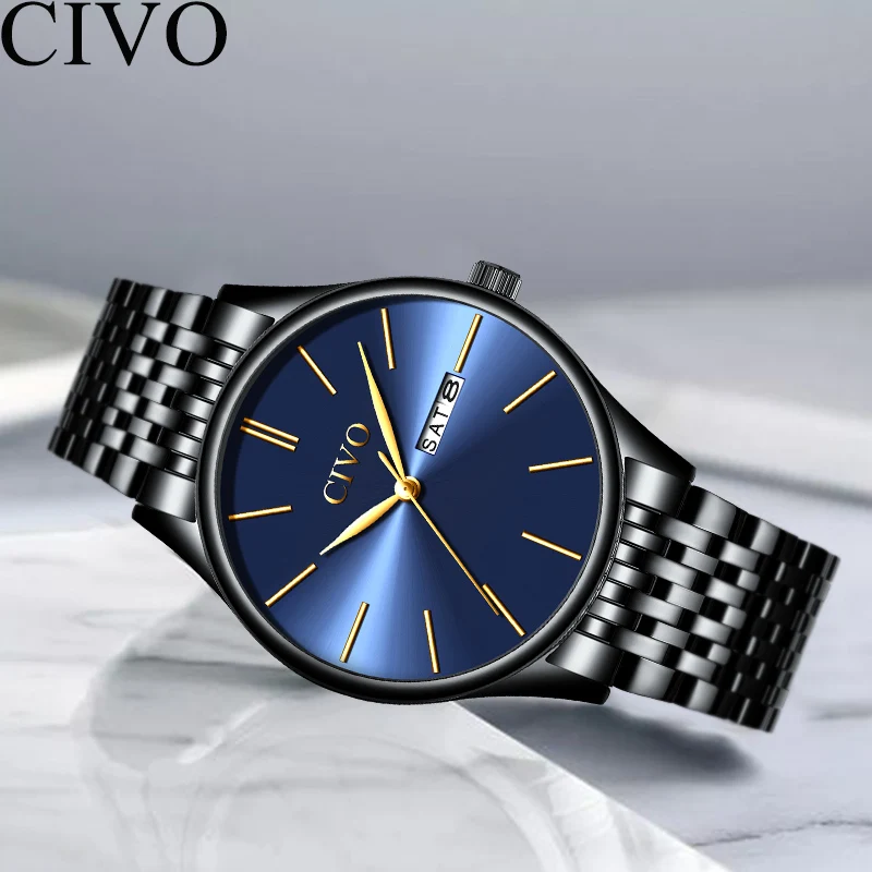 CIVO Роскошные Топ Брендовые мужские часы все продажи 9 99 $ Спортивные Повседневные