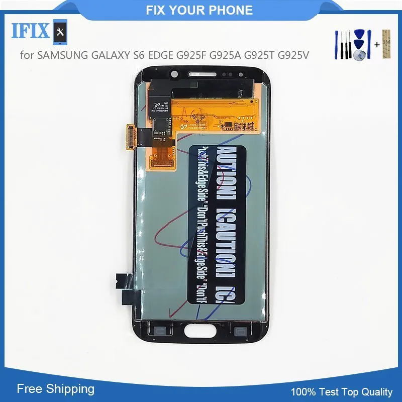 

for SAMSUNG GALAXY S6 EDGE G925F G925A G925T G925V LCD Display Touch Screen Digitizer Assembly 100pcs/lot