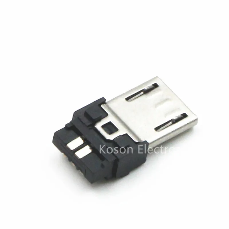 Gimax 100pcs/lot Micro USB 5Pin Male Connector Socket DIY with Plastic Cover Gimax 100pcs/lot Micro USB 5Pin Male Connector Socket DIY with Plastic Cover