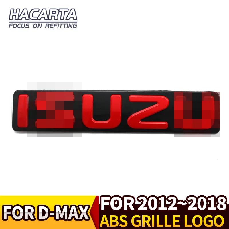 Для 2012- Модели Isuzu D-max передняя решетка с логотипом красный логотип красные буквы черный ISUZU слова D-MAX аксессуар, аксессуары DMAX