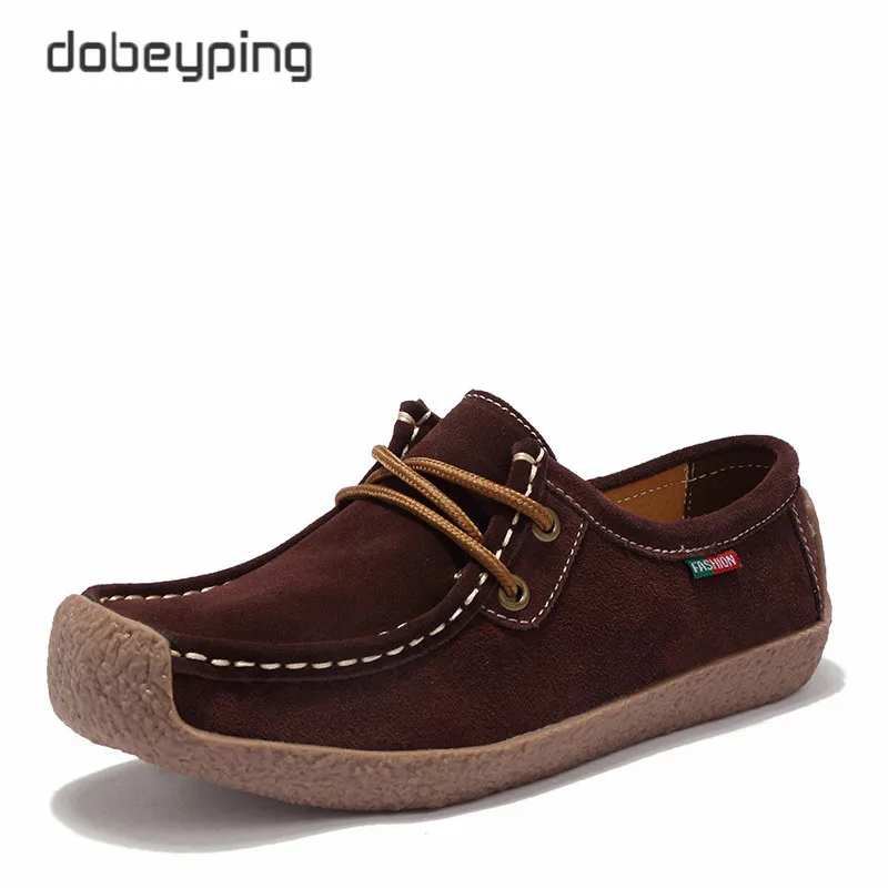 Cuir red Suédé 42 Femmes En Été up Taille Femme 2018 35 Appartements Mocassins brown Chaussures black De Vache Printemps blue Yellow orange Dentelle nPqpqU7w