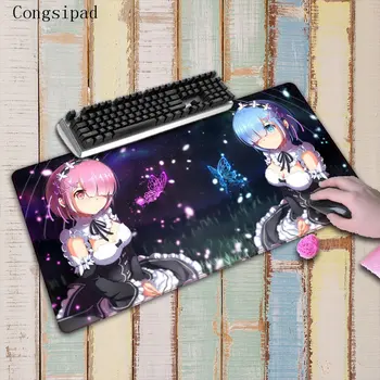

Congsipad ReZERO Starting Life in Another World Anime Gaming Mouse Pad large Locking Edge notebook accessories laptop padmouse
