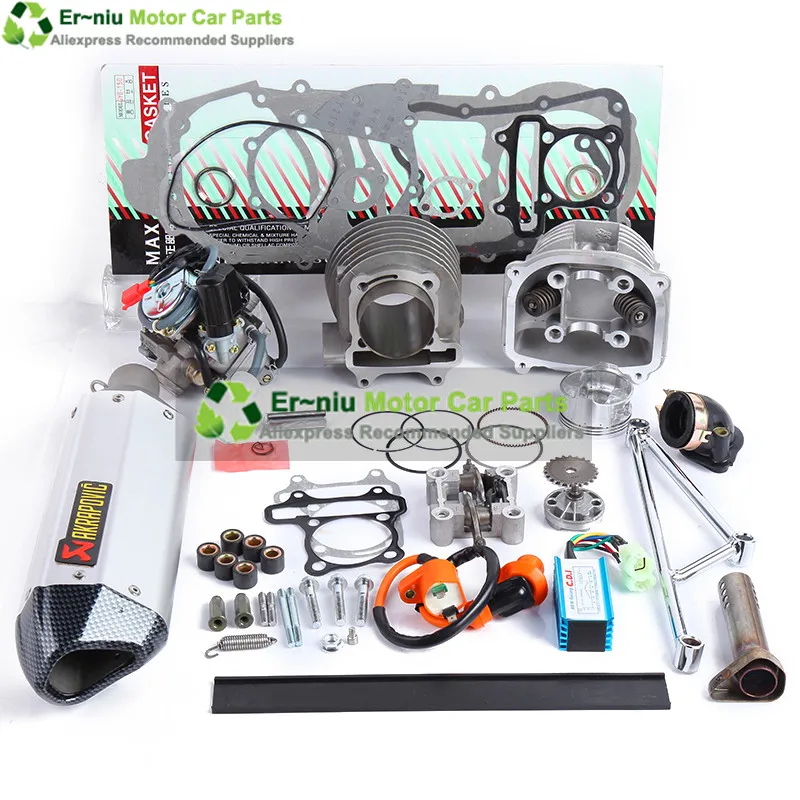 GY6 125 150cc upgrade 180cc add power 30 ,Racing Camshaft CDI Muffler