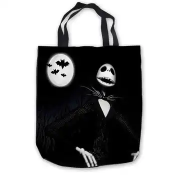

Custom Canvas jack_skellin _and_lord gton (1) ToteBags Hand Bags Shopping Bag Casual Beach HandBags Foldable 180911-04-8