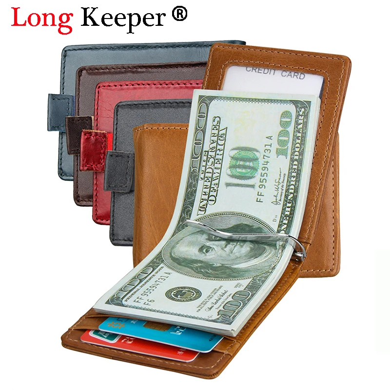 

Solid Genuine Leather Credit Card Holder Slim Wallet Men Luxury Brand Design Business Card Organizer Id Holder Case No Zipper