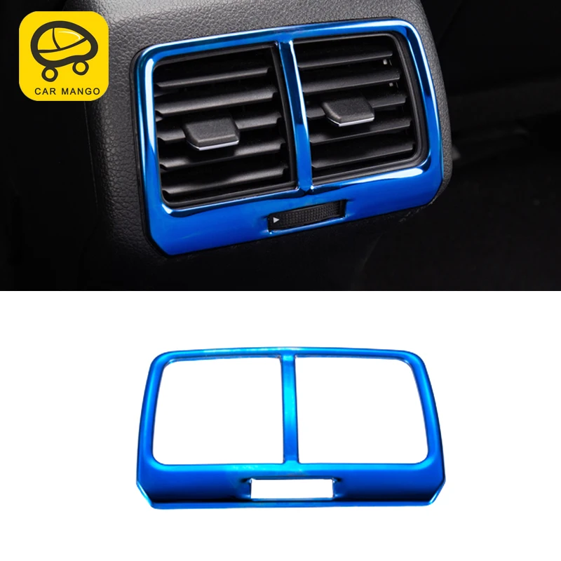 CarMango For Volkswagen Golf 7 Golf 7.5 Car Styling Rear Seat A/C Vent Outlet Panel Cover Trim Frame Sticker Interior Accessorie