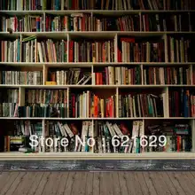 Arranged crowded books 8’x8′ CP Computer-painted Scenic Photography Background Photo Studio Backdrop ZJZ-410