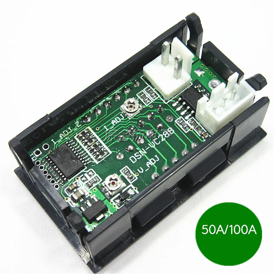 DC 100V 10A 50A 100A Mini Digital Voltmeter Ammeter Voltage Current Meter  (2)