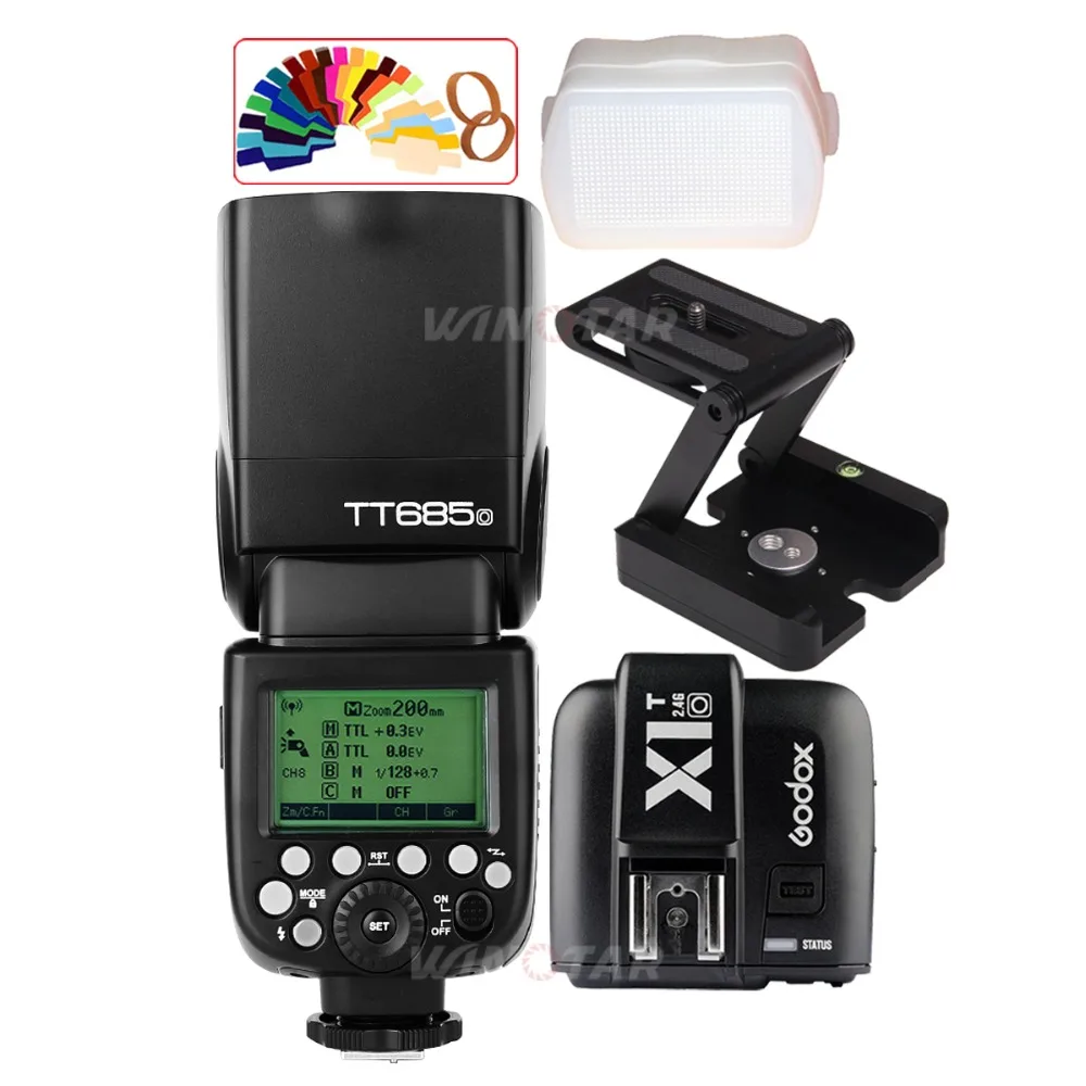 

Godox TT685O 2.4G TTL Flash Speedlite + X1T-O Transmitter + Z Tripod Bracket Head for for Olympus Panasonic Lumix DSLR Camera