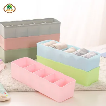 

Msjo Storage Box 5 Lattices Drawer Plastic Storage Box Bra Underwear Sock Cosmetic Sundries Organizer Desktop Drawer Storage Box