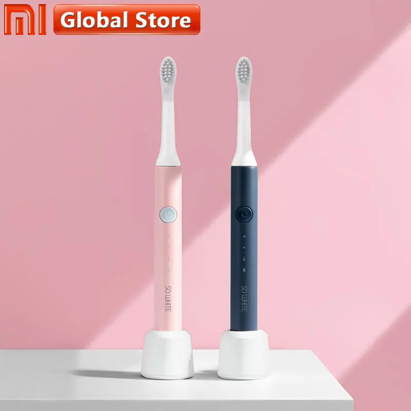 

XIAOMI SO WHITE Sonic Electric Toothbrush Ultrasonic Automatic Waterproof USB Rechargeable Tooth Brush Xiaomi Mijia EX3