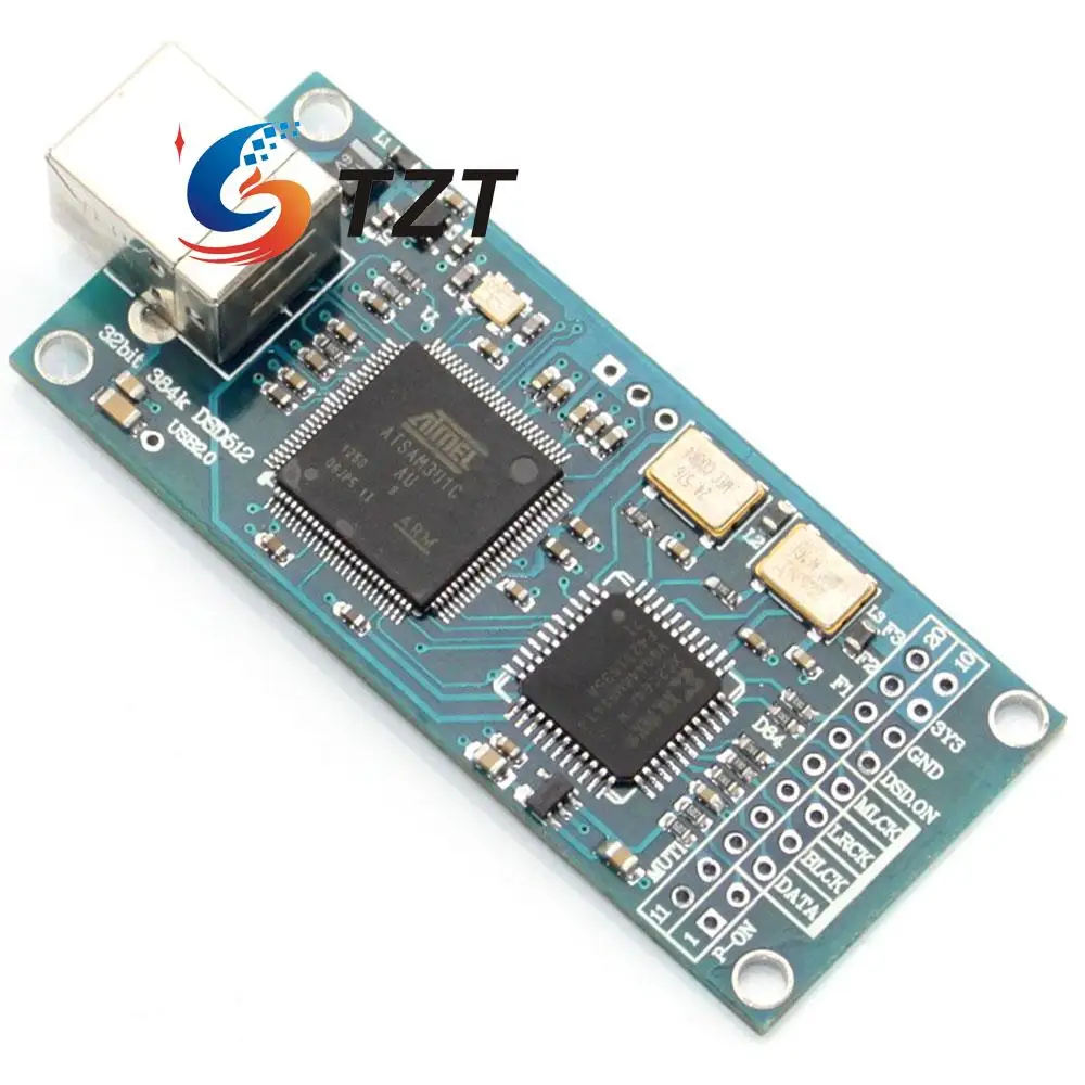 TZT HIFI Combo384 USB к I2S цифровой интерфейс обратитесь Amanero IIS поддержка DSD512 32bit 384K выход