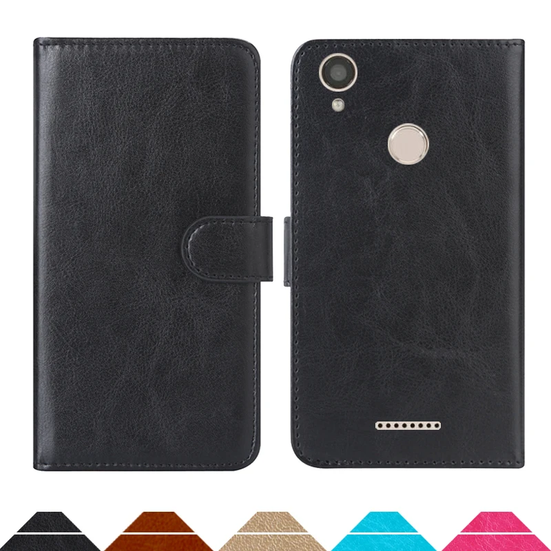 

Luxury Wallet Case For DEXP GL355 PU Leather Retro Flip Cover Magnetic Fashion Cases Strap