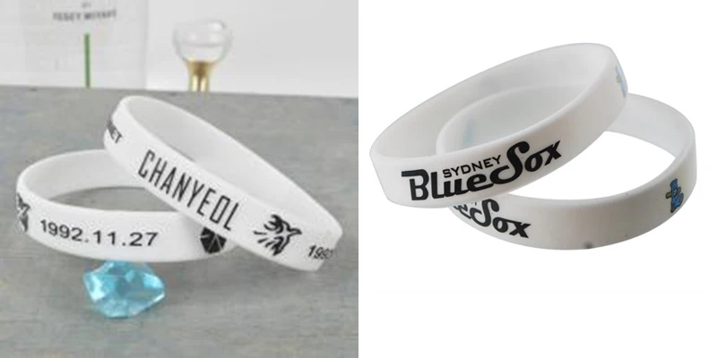 silicon wristband samples