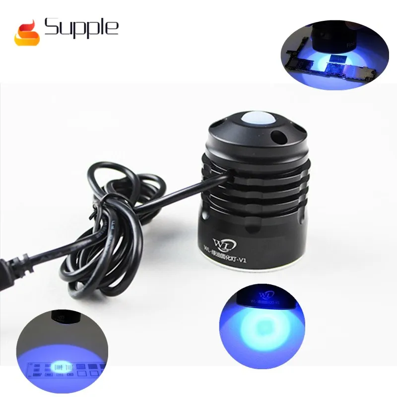 

Supple WL USB LED green oil curing lamp UV Curing lamp Green Oil Shadowless Solidification Fast Curing Lamp Mending tool