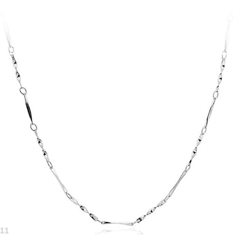 Simple Silver Plated Snake Chain Necklace Sexy Twisted Bar Box Chains Pendants Necklaces For Women Charms Party Jewelry
