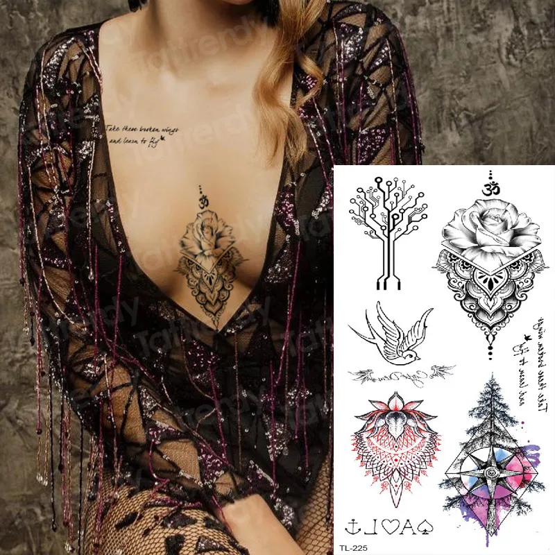 Temporary Tattoo Animals Deer Tattoo Body Stickers Women Kids Tattoo Forest Horse Sea Tattoo For Girls Arm Hand Tatoo Watercolor Temporary Tattoos Aliexpress