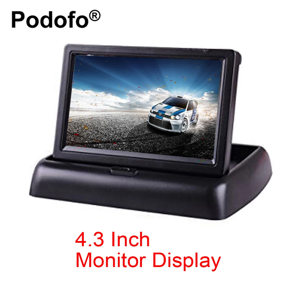 Складной ЖК монитор Podofo 4 3 дюйма NTSC PAL|monitor display|foldable monitortft lcd car monitor |
