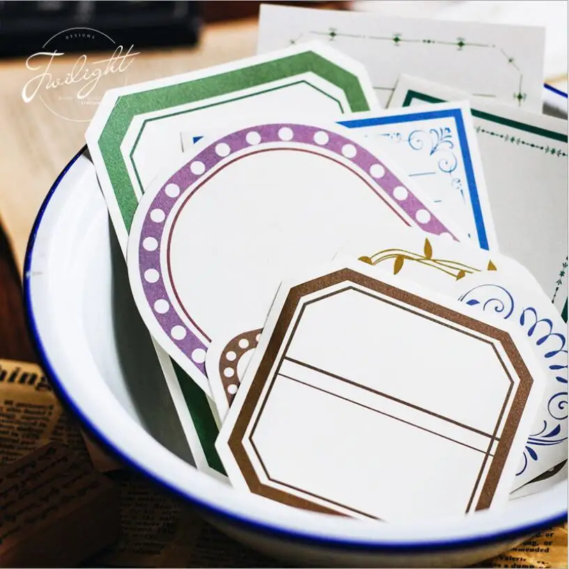 

24pcs/lot Frame Index dialogue student memo pad planner sticky note paper sticker kawaii stationery office School Supplies