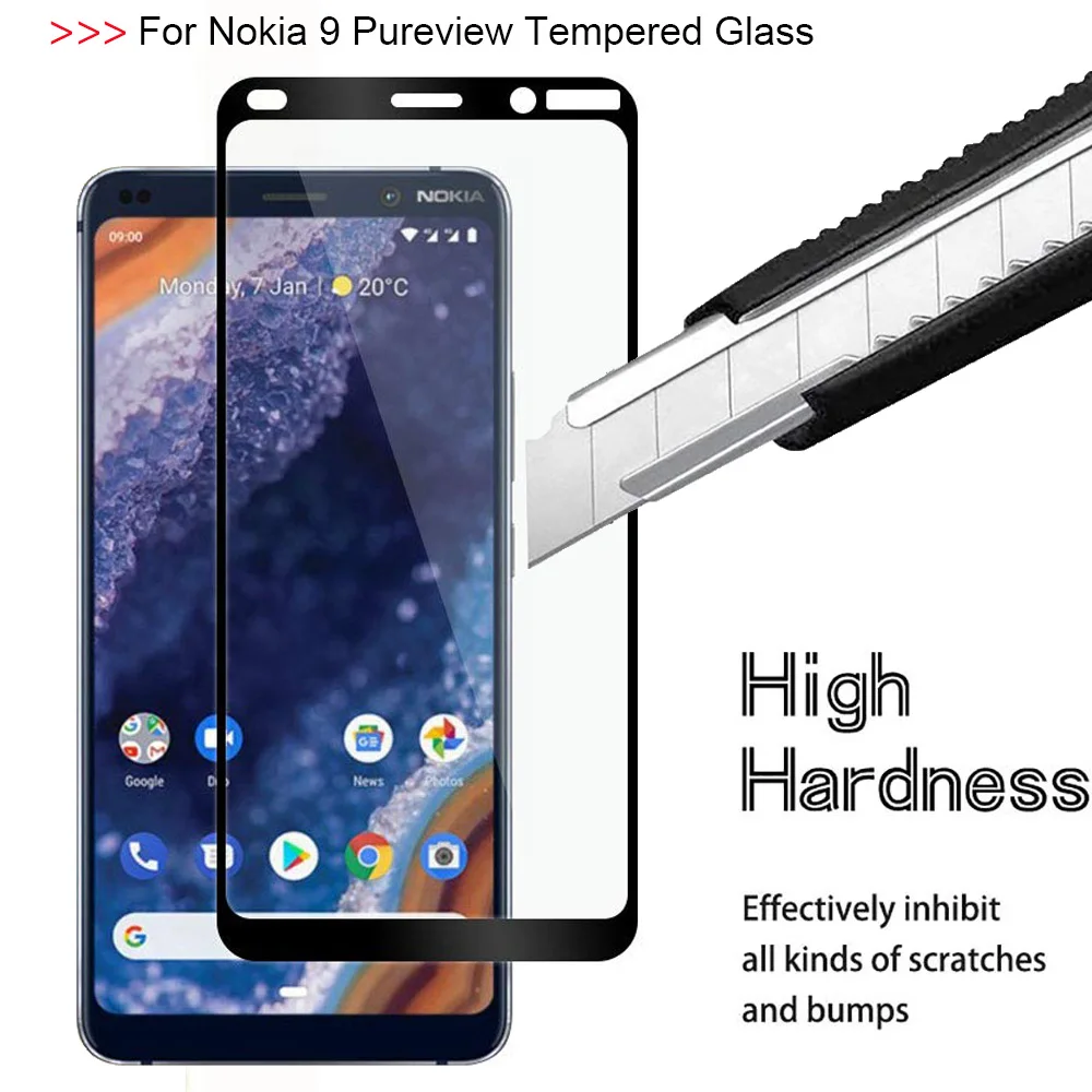 

2PCS 3D full Cover Tempered Glass For Nokia 8 7 9 3.2 4.2 Screen Protector For Nokia 7 7.1 8.1 1 PLUS 2018 Protective film Glass