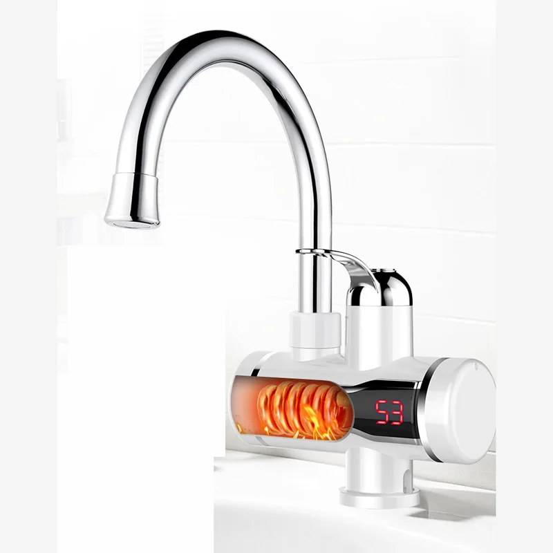  Dropshipping Tankless Electric Hot Water Heater Faucet Kitchen Instant Heating Tap Water Heater wit