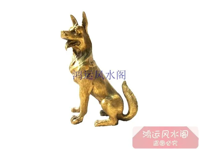 

Bronze statue copper wolfhounds decoration copper dog crafts