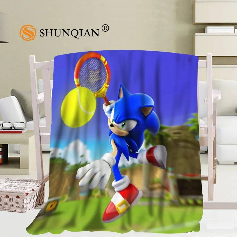 Оригинальные большие размеры Sonic The одеяла с изображением ежа для кроватей Falafel