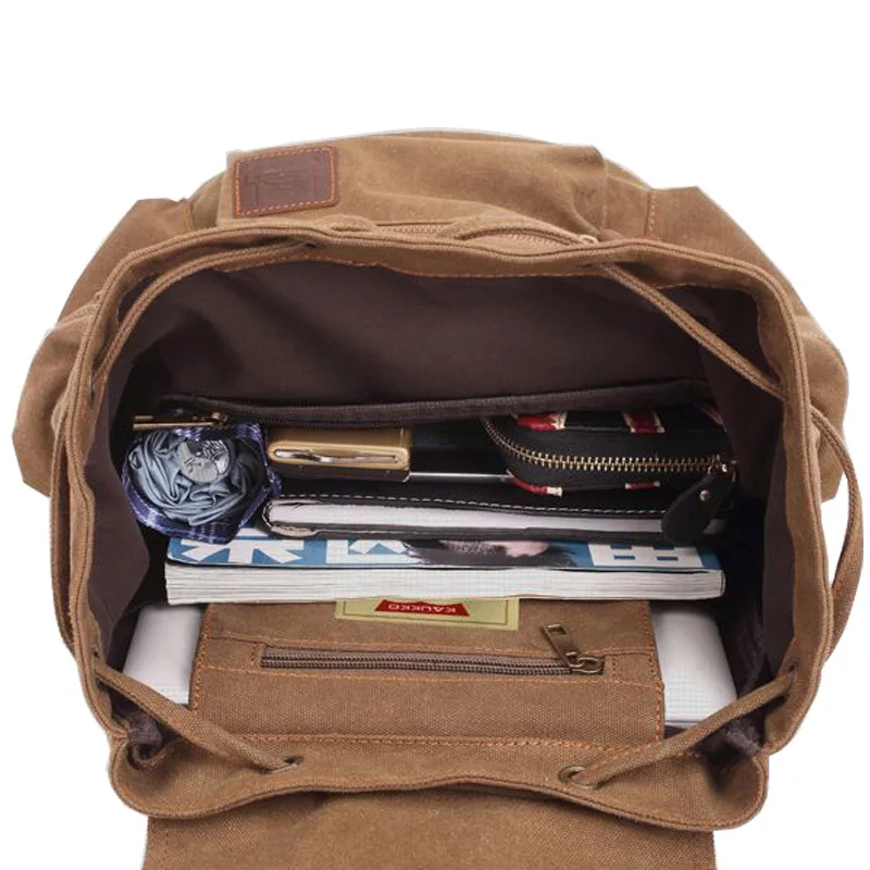 Men Canvas Backpack Vintage Women New Fashion Travel Bags Large Capacity Teenager School Backpacks Anti-theft Rucksack BP0186 (12)