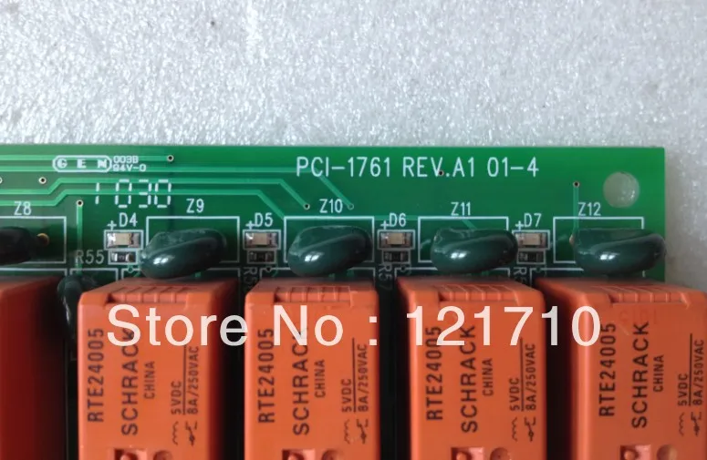 PCI-1761 REV.A1 01-4 DAQ board 8-channel relay actuator and 8-channel isolated digital input
