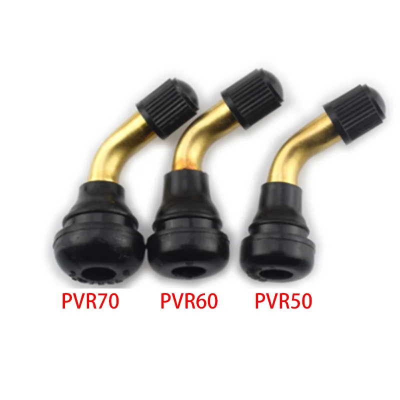 50pcs Motorcycle PVR50 PVR60 PVR70 Tire Valve Core Stems Caps Snap In