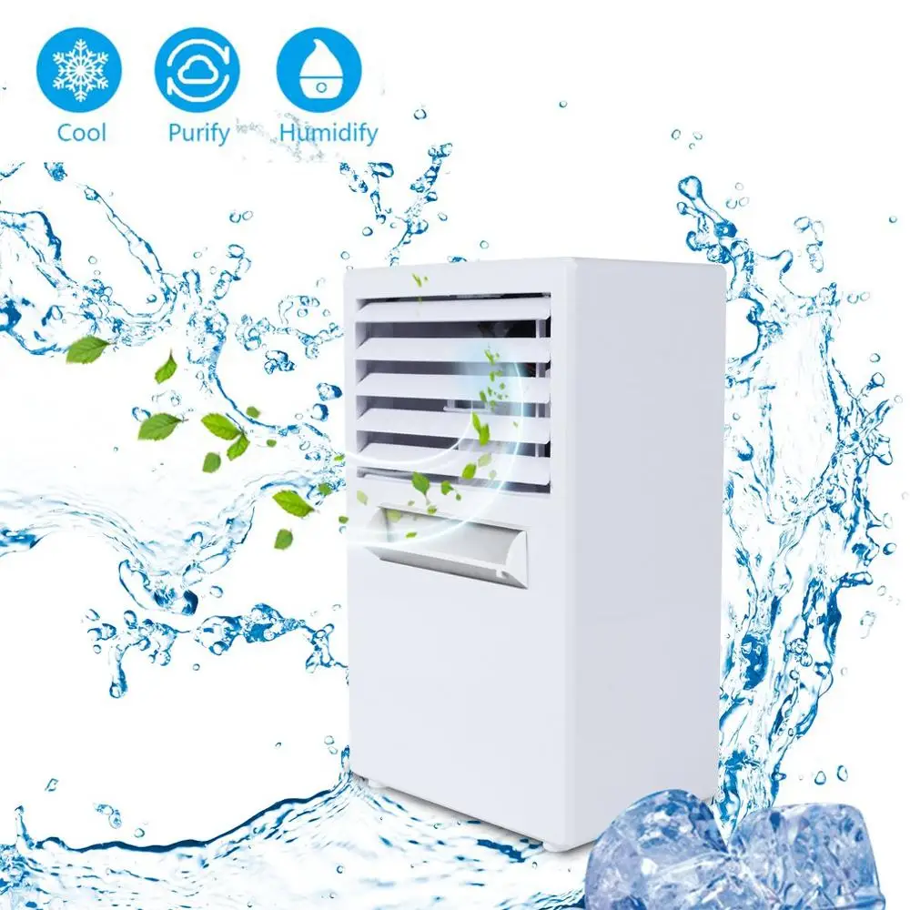 Practical Design Compact Size Personal Use Air Conditioner Air Cooler Home Office Desk Cooler Cooling Bladeless Fan